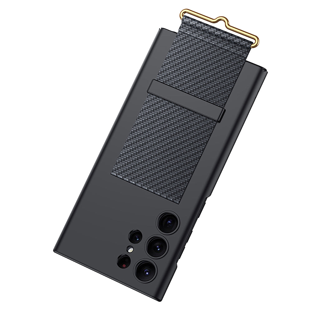 GKK til Samsung Galaxy S22 Ultra 5G PU læderbelagt hård pc-telefontaske Skjult støttebeskytter GKK til Samsung Galaxy S22 Ultra 5G PU læderbelagt hård pc-telefontaske Skjult støttebeskytter